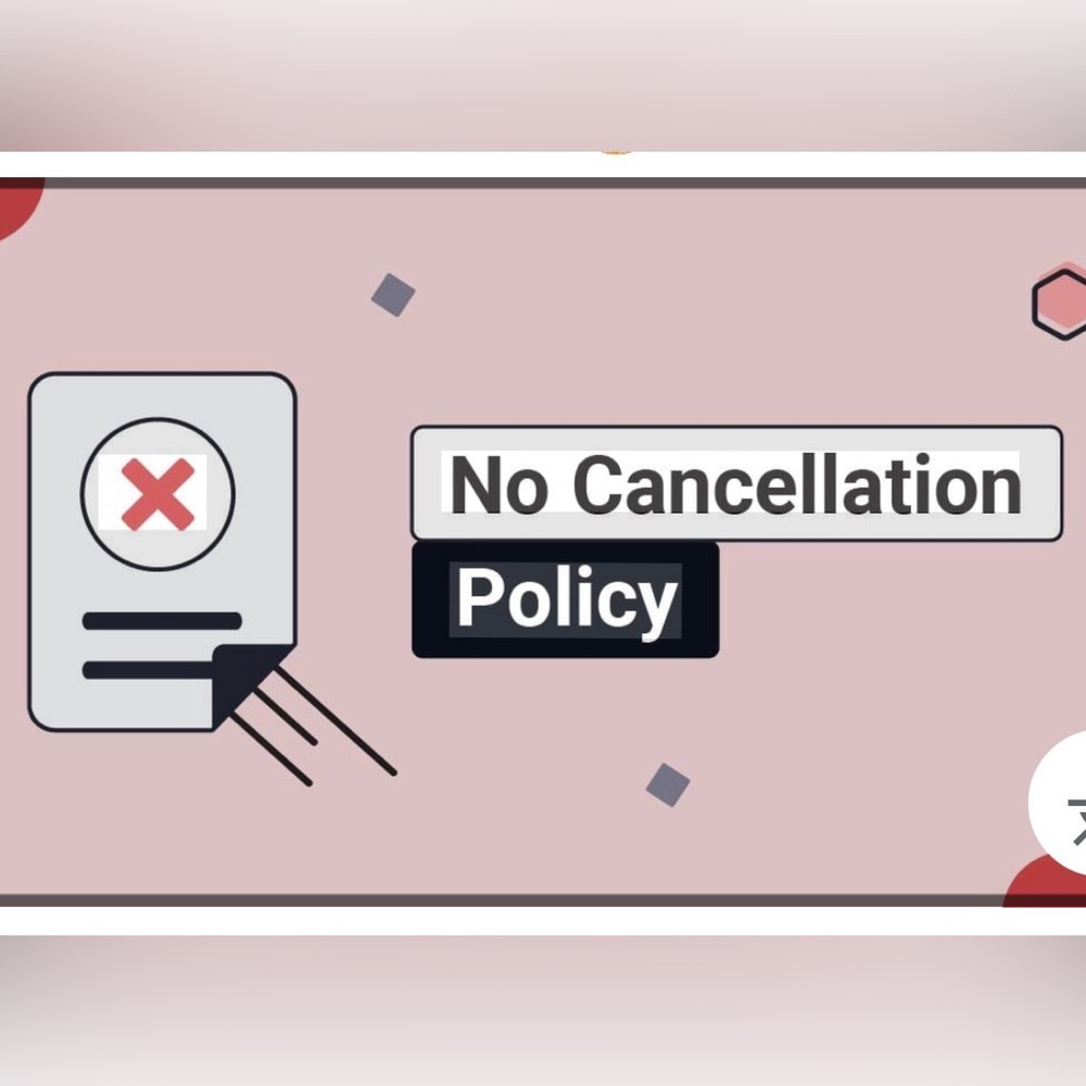 No Cancellation No Accidental Bids Please Be Careful